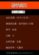 射手座三：巨人的一周「12.11-12.18」