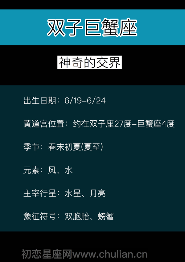 双子巨蟹座：神奇的交界「6.19-6.24」